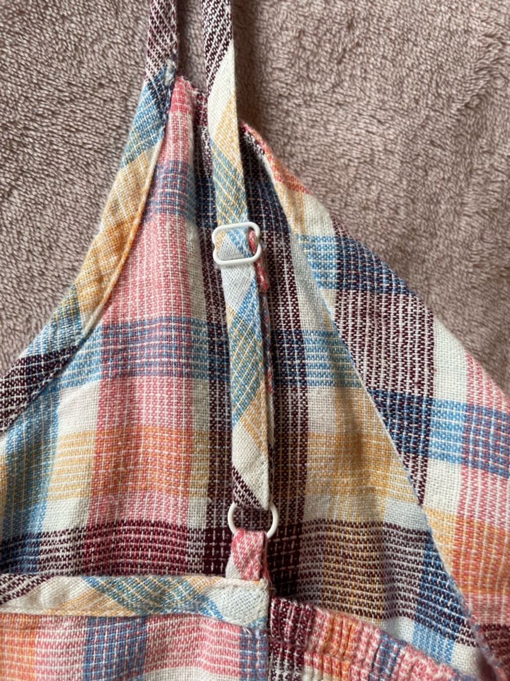 Old Navy Plaid Tie-Front Mini Cami Dress - Picture 7 of 11